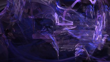 Fantezi kaotik renkli fraktal desen. Soyut Fraktal şekiller. 3D render resimde arka plan veya duvar kağıdı.