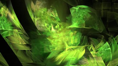 Fantezi kaotik renkli fraktal desen. Soyut Fraktal şekiller. 3D render resimde arka plan veya duvar kağıdı.