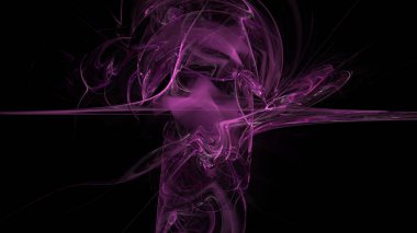 Fantezi kaotik renkli fraktal desen. Soyut Fraktal şekiller. 3D render resimde arka plan veya duvar kağıdı.