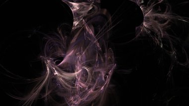 Fantezi kaotik renkli fraktal desen. Soyut Fraktal şekiller. 3D render resimde arka plan veya duvar kağıdı.