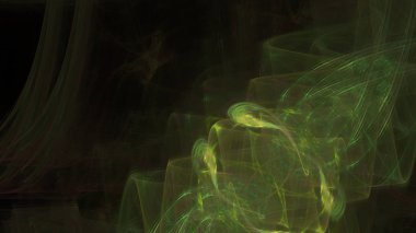 Fantezi kaotik renkli fraktal desen. Soyut Fraktal şekiller. 3D render resimde arka plan veya duvar kağıdı.