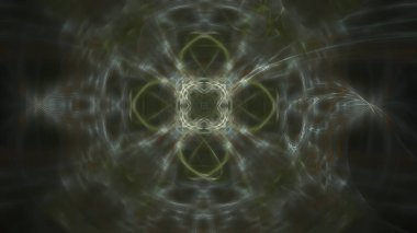 Fantezi kaotik renkli fraktal desen. Soyut Fraktal şekiller. 3D render resimde arka plan veya duvar kağıdı.