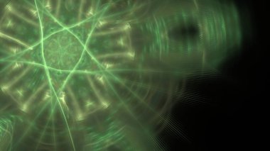 Fantezi kaotik renkli fraktal desen. Soyut Fraktal şekiller. 3D render resimde arka plan veya duvar kağıdı.