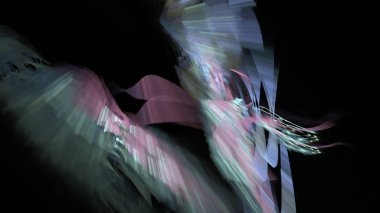 Fantezi kaotik renkli fraktal desen. Soyut Fraktal şekiller. 3D render resimde arka plan veya duvar kağıdı.