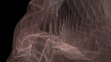 Fantezi kaotik renkli fraktal desen. Soyut Fraktal şekiller. 3D render resimde arka plan veya duvar kağıdı.