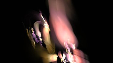 Fantezi kaotik renkli fraktal desen. Soyut Fraktal şekiller. 3D render resimde arka plan veya duvar kağıdı.