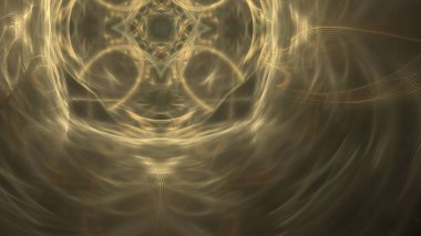 Fantezi kaotik renkli fraktal desen. Soyut Fraktal şekiller. 3D render resimde arka plan veya duvar kağıdı.