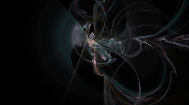 Fantezi kaotik renkli fraktal desen. Soyut Fraktal şekiller. 3D render resimde arka plan veya duvar kağıdı.