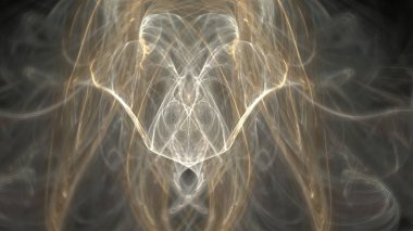 Fantezi kaotik renkli fraktal desen. Soyut Fraktal şekiller. 3D render resimde arka plan veya duvar kağıdı.