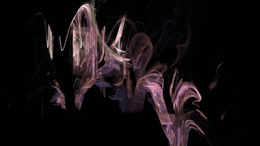 Fantezi kaotik renkli fraktal desen. Soyut Fraktal şekiller. 3D render resimde arka plan veya duvar kağıdı.