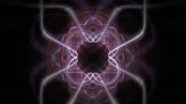 Fantezi kaotik renkli fraktal desen. Soyut Fraktal şekiller. 3D render resimde arka plan veya duvar kağıdı.