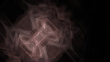 Fantezi kaotik renkli fraktal desen. Soyut Fraktal şekiller. 3D render resimde arka plan veya duvar kağıdı.