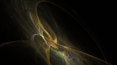 Fantezi kaotik renkli fraktal desen. Soyut Fraktal şekiller. 3D render resimde arka plan veya duvar kağıdı.