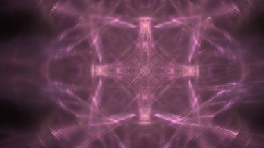 Fantezi kaotik renkli fraktal desen. Soyut Fraktal şekiller. 3D render resimde arka plan veya duvar kağıdı.