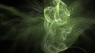 Fantezi kaotik renkli fraktal desen. Soyut Fraktal şekiller. 3D render resimde arka plan veya duvar kağıdı.