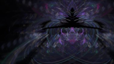 Fantezi kaotik renkli fraktal desen. Soyut Fraktal şekiller. 3D render resimde arka plan veya duvar kağıdı.