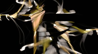 Fantezi kaotik renkli fraktal desen. Soyut Fraktal şekiller. 3D render resimde arka plan veya duvar kağıdı.