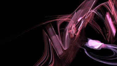 Fantezi kaotik renkli fraktal desen. Soyut Fraktal şekiller. 3D render resimde arka plan veya duvar kağıdı.