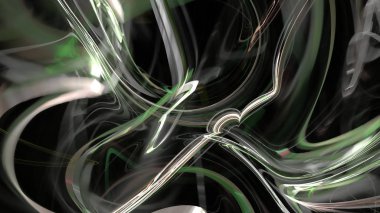 Fantezi kaotik renkli fraktal desen. Soyut Fraktal şekiller. 3D render resimde arka plan veya duvar kağıdı.