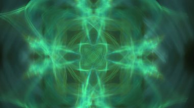 Fantezi kaotik renkli fraktal desen. Soyut Fraktal şekiller. 3D render resimde arka plan veya duvar kağıdı.