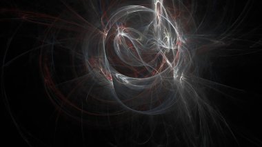 Fantezi kaotik renkli fraktal desen. Soyut Fraktal şekiller. 3D render resimde arka plan veya duvar kağıdı.