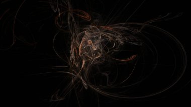 Fantezi kaotik renkli fraktal desen. Soyut Fraktal şekiller. 3D render resimde arka plan veya duvar kağıdı.