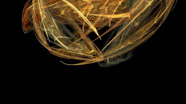 Fantezi kaotik renkli fraktal desen. Soyut Fraktal şekiller. 3D render resimde arka plan veya duvar kağıdı.