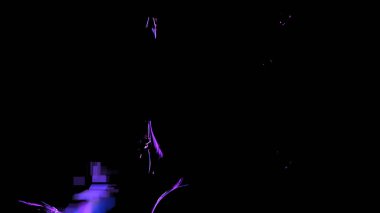 Fantezi kaotik renkli fraktal desen. Soyut Fraktal şekiller. 3D render resimde arka plan veya duvar kağıdı.