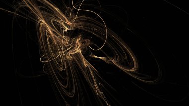 Fantezi kaotik renkli fraktal desen. Soyut Fraktal şekiller. 3D render resimde arka plan veya duvar kağıdı.