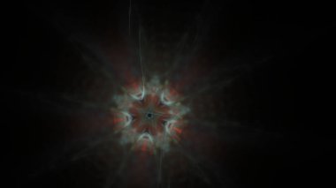 Fantezi kaotik renkli fraktal desen. Soyut Fraktal şekiller. 3D render resimde arka plan veya duvar kağıdı.