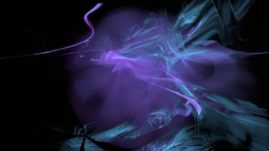 Fantezi kaotik renkli fraktal desen. Soyut Fraktal şekiller. 3D render resimde arka plan veya duvar kağıdı.