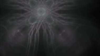 Fantezi kaotik renkli fraktal desen. Soyut Fraktal şekiller. 3D render resimde arka plan veya duvar kağıdı.