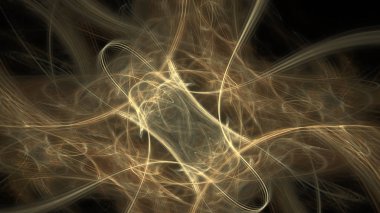 Fantezi kaotik renkli fraktal desen. Soyut Fraktal şekiller. 3D render resimde arka plan veya duvar kağıdı.