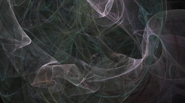 Fantezi kaotik renkli fraktal desen. Soyut Fraktal şekiller. 3D render resimde arka plan veya duvar kağıdı.