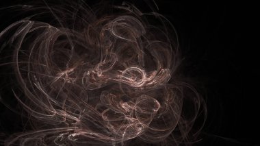 Fantezi kaotik renkli fraktal desen. Soyut Fraktal şekiller. 3D render resimde arka plan veya duvar kağıdı.