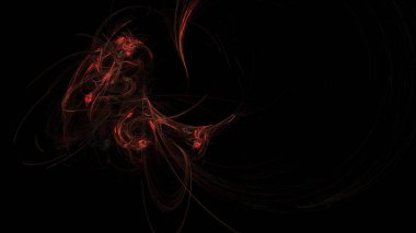 Fantezi kaotik renkli fraktal desen. Soyut Fraktal şekiller. 3D render resimde arka plan veya duvar kağıdı.