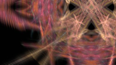 Fantezi kaotik renkli fraktal desen. Soyut Fraktal şekiller. 3D render resimde arka plan veya duvar kağıdı.