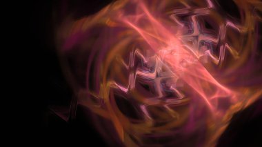 Fantezi kaotik renkli fraktal desen. Soyut Fraktal şekiller. 3D render resimde arka plan veya duvar kağıdı.