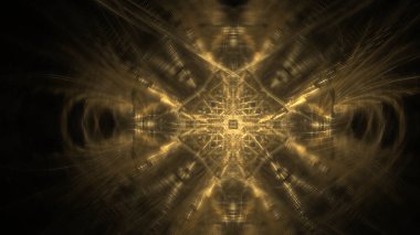 Fantezi kaotik renkli fraktal desen. Soyut Fraktal şekiller. 3D render resimde arka plan veya duvar kağıdı.