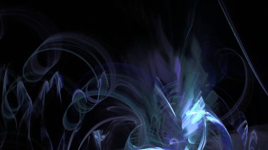 Fantezi kaotik renkli fraktal desen. Soyut Fraktal şekiller. 3D render resimde arka plan veya duvar kağıdı.