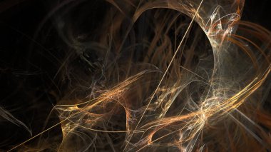 Fantezi kaotik renkli fraktal desen. Soyut Fraktal şekiller. 3D render resimde arka plan veya duvar kağıdı.