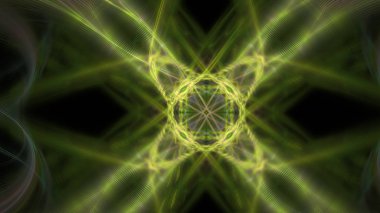 Fantezi kaotik renkli fraktal desen. Soyut Fraktal şekiller. 3D render resimde arka plan veya duvar kağıdı.