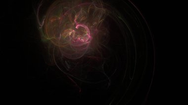 Fantezi kaotik renkli fraktal desen. Soyut Fraktal şekiller. 3D render resimde arka plan veya duvar kağıdı.