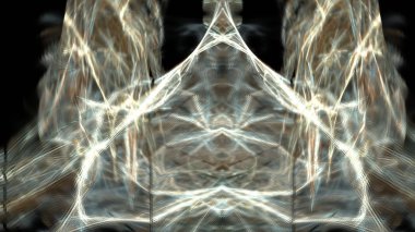 Fantezi kaotik renkli fraktal desen. Soyut Fraktal şekiller. 3D render resimde arka plan veya duvar kağıdı.