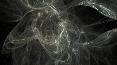 Fantezi kaotik renkli fraktal desen. Soyut Fraktal şekiller. 3D render resimde arka plan veya duvar kağıdı.