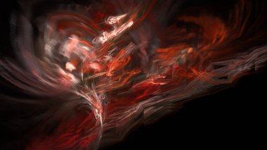 Fantezi kaotik renkli fraktal desen. Soyut Fraktal şekiller. 3D render resimde arka plan veya duvar kağıdı.