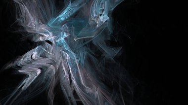 Fantezi kaotik renkli fraktal desen. Soyut Fraktal şekiller. 3D render resimde arka plan veya duvar kağıdı.