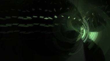 Fantezi kaotik renkli fraktal desen. Soyut Fraktal şekiller. 3D render resimde arka plan veya duvar kağıdı.