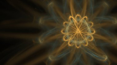 Fantezi kaotik renkli fraktal desen. Soyut Fraktal şekiller. 3D render resimde arka plan veya duvar kağıdı.