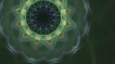 Fantezi kaotik renkli fraktal desen. Soyut Fraktal şekiller. 3D render resimde arka plan veya duvar kağıdı.